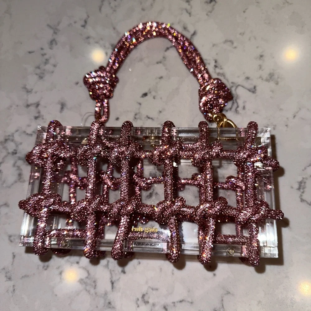 Cult Gaia Bess rhinestone shoulder bag - Picture 3 of 14